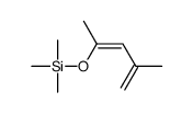 trimethyl(4-methylpenta-2,4-dien-2-yloxy)silane结构式
