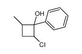 2-chloro-4-methyl-1-phenylcyclobutan-1-ol Structure