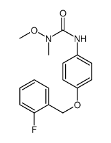 3-[4-[(2-fluorophenyl)methoxy]phenyl]-1-methoxy-1-methylurea结构式
