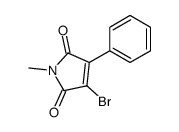 3-bromo-1-methyl-4-phenylpyrrole-2,5-dione Structure