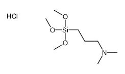 N,N-dimethyl-3-trimethoxysilylpropan-1-amine,hydrochloride结构式