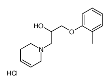1-(3,6-dihydro-2H-pyridin-1-yl)-3-(2-methylphenoxy)propan-2-ol,hydrochloride结构式