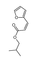 isobutyl 3-(2-furyl)acrylate structure