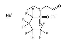 sodium N-ethyl-N-[(nonafluorobutyl)sulphonyl]glycinate Structure