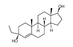 3β,17β-dihydroxy-3α-ethylandrost-4-ene Structure