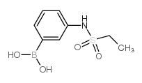 3-(乙基磺酰胺基)苯基硼酸结构式
