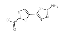 1,3,4-Thiadiazol-2-amine,5-(5-nitro-2-furanyl)- Structure
