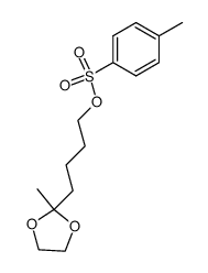 4-(2-methyl-1,3-dioxolan-2-yl)butyl 4-methylbenzenesulfonate结构式
