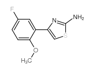 4-(5-fluoro-2-methoxyphenyl)-1,3-thiazol-2-amine结构式