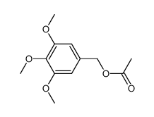 acetic acid 3,4,5-trimethoxybenzyl ester Structure