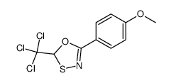 5-(p-methoxyphenyl)-2-trichloromethyl-1,3,4-oxathiazole Structure