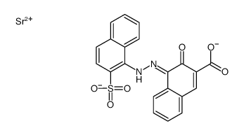 3-羟基-4-[(2-硫代-1-萘基)偶氮]-2-萘羧酸锶结构式