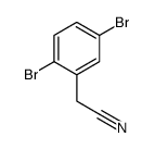 2-(2,5-dibromophenyl)acetonitrile Structure