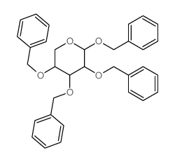 b-L-Arabinopyranoside,phenylmethyl 2,3,4-tris-O-(phenylmethyl)-结构式