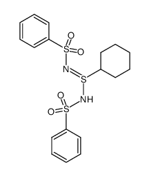 N,N'-bis-benzenesulfonyl-cyclohexanesulfinamidine Structure