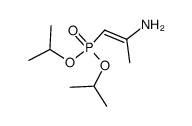 Diisopropyl (2-amino-1-propenyl)phosphonate结构式