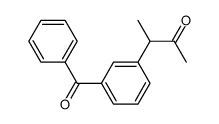 3-(3-benzoylphenyl)butan-2-one结构式