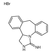 3-Amino-9,13b-dihydro-1H-dibenzo(c,f)imidazo(1,5-a)azepine hydrobromid e结构式