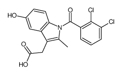 2-[1-(2,3-dichlorobenzoyl)-5-hydroxy-2-methylindol-3-yl]acetic acid Structure