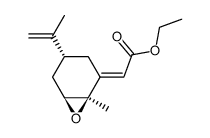 [1R-(1α,2E,4α,6α)]-[1-methyl-4-(1-methylethenyl)-7-oxabicyclo[4.1.0]hept-2-ylidene]acetic acid ethyl ester Structure