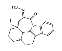 dl,cis-14-Oxo-15-hydroximino-E-homo-eburnan结构式