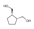 trans-1,2-bis(hydroxymethyl)cyclopentane结构式