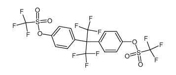 2,2-bis(4-trifluoromethanesulfonyloxyphenyl)hexafluoropropane Structure