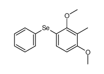 1,3-dimethoxy-2-methyl-4-phenylselenobenzene结构式