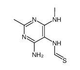 N-(4-amino-2-methyl-6-methylamino-pyrimidin-5-yl)-thioformamide结构式