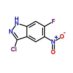 3-Chloro-6-fluoro-5-nitro-1H-indazole Structure