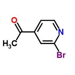 2-溴-4-乙酰基吡啶结构式