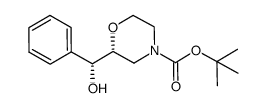 (R)-4-Boc-2-((R)-hydroxy(phenyl)Methyl)Morpholine结构式