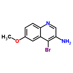 3-amino-4-bromo-6-methoxyquinoline Structure
