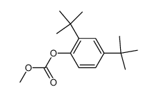 Carbonic acid, 2,4-bis(1,1-dimethylethyl)phenyl Methyl ester Structure