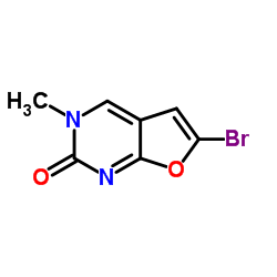 6-Bromo-3-methylfuro[2,3-d]pyrimidin-2(3H)-one结构式