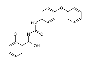 2-chloro-N-[(4-phenoxyphenyl)carbamoyl]benzamide结构式