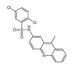 2,5-dichloro-N-(9-methylacridin-2-yl)benzenesulfonamide Structure