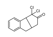 1,1-dichloro-3,3a,4,8b-tetrahydrocyclopenta[a]inden-2-one结构式