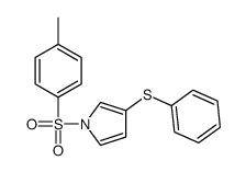 1-(4-methylphenyl)sulfonyl-3-phenylsulfanylpyrrole结构式