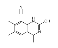 4,6,7-trimethyl-2-oxo-3,4-dihydro-1H-quinazoline-8-carbonitrile Structure