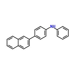4-(萘-2-基)-N-苯基苯胺结构式