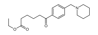 ETHYL 6-OXO-6-[4-(PIPERIDINOMETHYL)PHENYL]HEXANOATE结构式