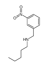 N-[(3-nitrophenyl)methyl]pentan-1-amine结构式