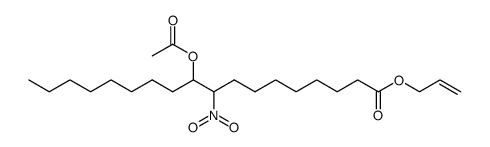 10-acetoxy-9-nitro-octadecanoic acid allyl ester Structure