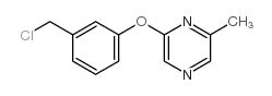 2-(3-(CHLOROMETHYL)PHENOXY)-6-METHYLPYRAZINE Structure