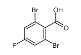 2,6-dibromo-4-fluorobenzoic acid结构式