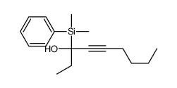 3-[dimethyl(phenyl)silyl]non-4-yn-3-ol结构式