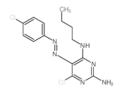 2,4-Pyrimidinediamine,N4-butyl-6-chloro-5-[2-(4-chlorophenyl)diazenyl]- picture