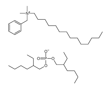 benzyl-dimethyl-tetradecylazanium,bis(2-ethylhexyl) phosphate Structure