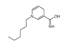 1-hexyl-4H-pyridine-3-carboxamide结构式